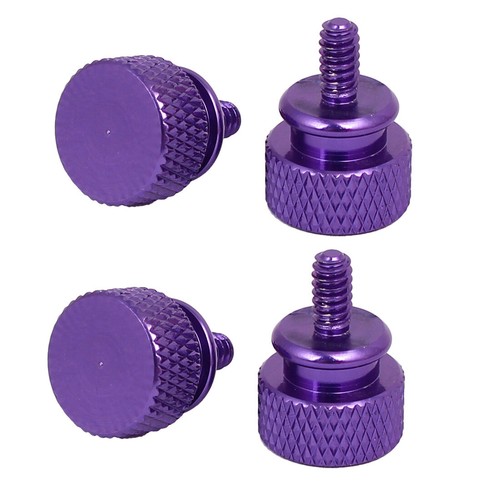 Miki&Co PC entièrement fileté vis moletée 6# -32 4pcs