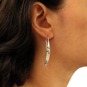 Teardrop 925 Sterling Silver Crystal Pull Through Threader Earrings Teardrop 925 Sterling Silver Crystal Pull Through Threader Earrings