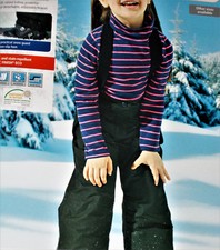 Mädchen SCHNEEHOSE Kinder Skihose Snowboardhose Gr.86/92 schwarz NEU