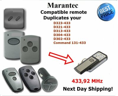 MARANTEC Remote Replacement Compatible With D323,D321,D313,D304,D302,COMMAND 131
