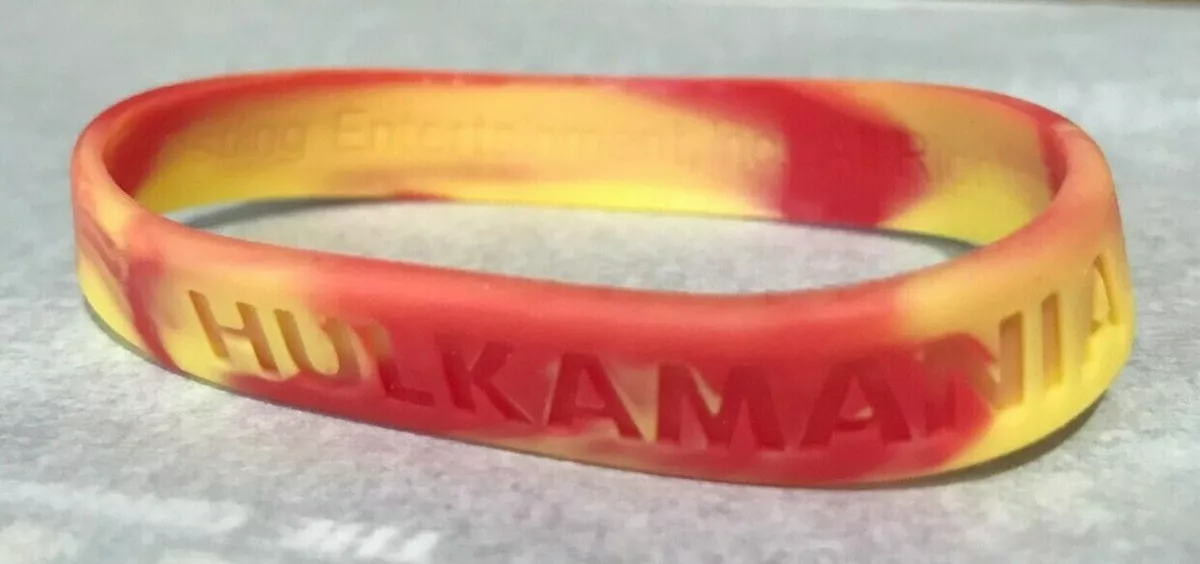 WWE SILICONE WRISTBANDS HULKAMANIA HULK HOGAN multiclored eBay