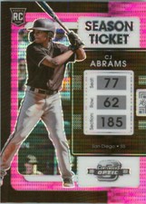 2022 Chronicles Contenders Optic Pink Pulsar #12 CJ Abrams Padres Nationals RC