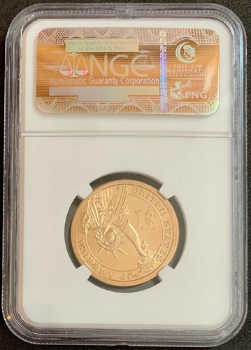NQC Mint Error - 2008 SMS Van Buren $1 Missing Edge Lettering MS66 NQC PG: $180 - Picture 2 of 2