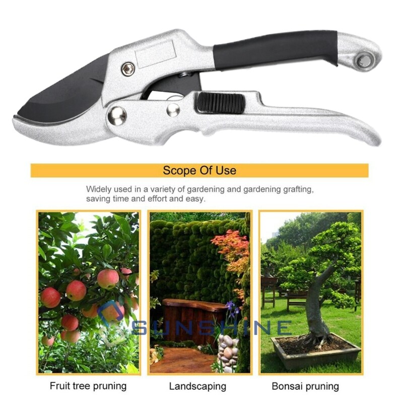 Heavy Duty Garden Ratchet Hand Pruners Pro Pruning Shears Clippers Trimmers eBay