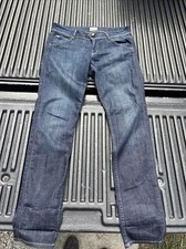 Hudson Jeans Women's Size 30 Denim Dark Blue Skinny Pants Double Fly Button