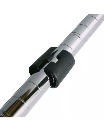 HSS Draht Regal Schloss Clip, passt 3/4" Poldurchmesser, schwarz, 8er Pack - Bild 2 von 4