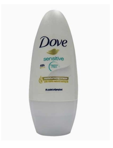 Dove Sensitive Fragrance Free Roll-On Deodorant 50ml
