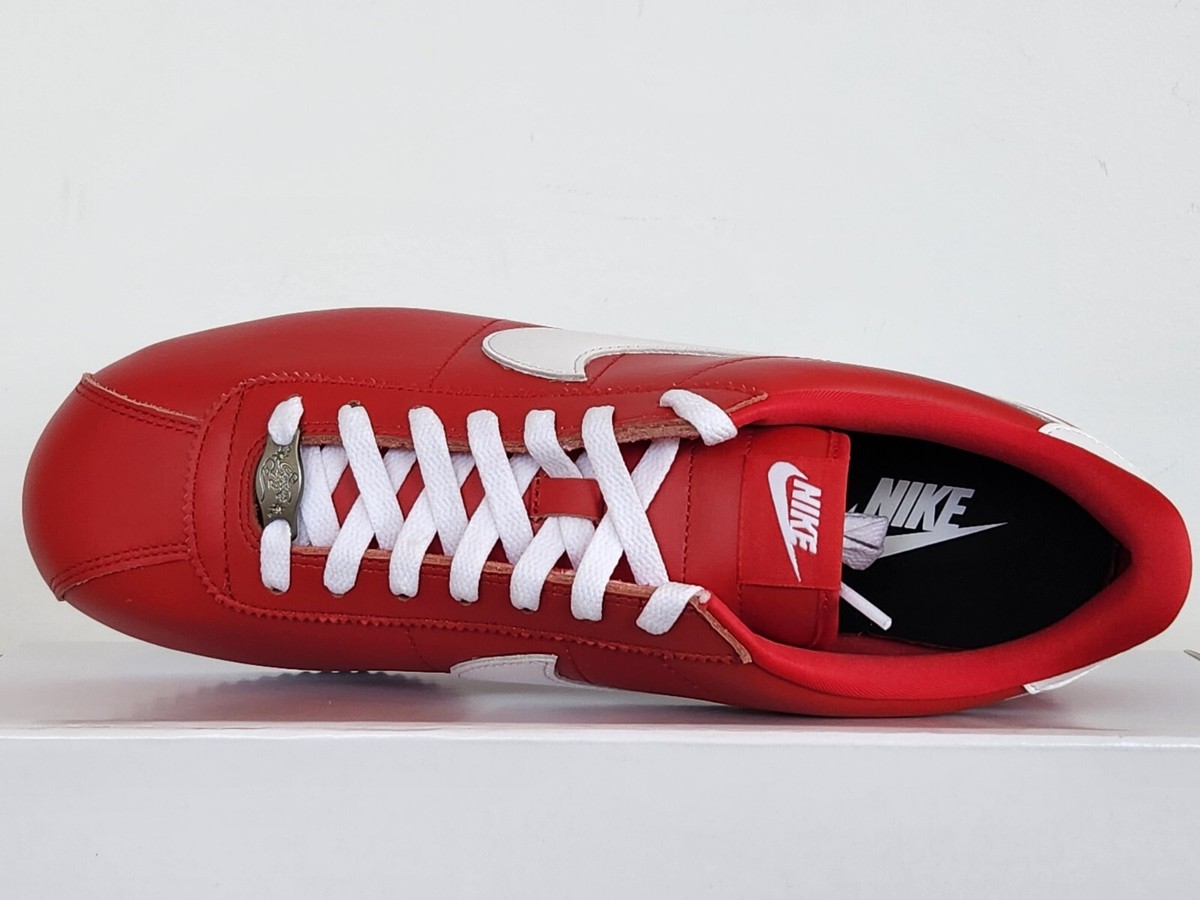 Men's Nike Cortez Prm Leather 2025 Red White Swoosh Nike ID
