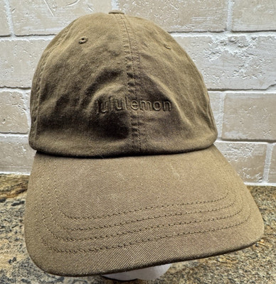Lululemon Adult Baseball Cap Hat Brown Embroidered Strapback Adjustable