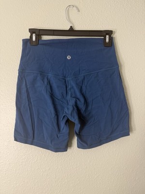 Lululemon Align High Rise Shorts 6  - Size 8 Blue Borealis