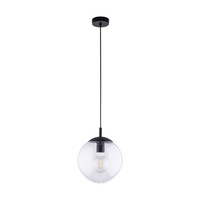 Pendelleuchte HäNgelampe Kugel Glas Ø 25 Cm Rund H: Max. 165 Cm Verstellbar E27