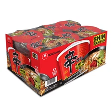 Nongshim Shin Ramyun Spicy Beef Ramen Noodle Soup 4.02 oz., 12 ct.
