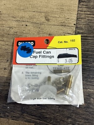 VINTAGE R/C  DU-BRO FUEL CAN CAP FITTINGS  #192