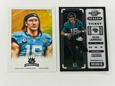 Trevor Lawrence 2021 Gridiron Kings GK-1 RC + 2022 Contenders Optic #30 Jax Lot