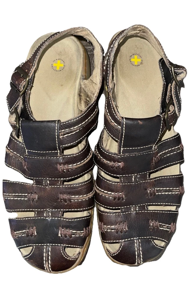 Sandalias gruesas de pescador de cuero Dr Martens para hombre talla 12 Doc Marten Y2K de colección Foto 3 de 4