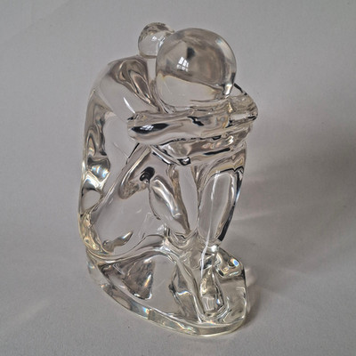 ROBERT RIGOT DREAMER Nackte Frau hockend kniend Akt Lucite Figur TOP