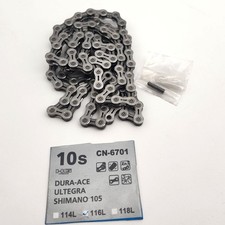 Shimano 6701 10-Speed Road Chain 116L fit Ultegra Dura Ace 105 CN-6701 Bike
