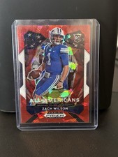 2021 Panini Prizm Draft Picks - All-American Zach Wilson #182 Red Ice Prizm (RC)