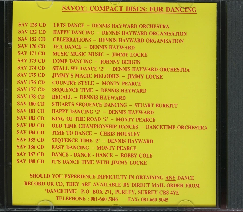 DENNIS HAYWARD - Happy Dancing 3 CD (1993) [NM/MINT] Sequence Dance Organ - Image 3 of 4