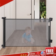Retractable Baby Gate Extra Tall Mesh Baby /Pet Dog Retractable Gate 140 86cm