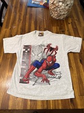 Vintage Spider-Man 2 Promo Puff Print T Shirt 2004 Freeze Marvel Youth L NWOT