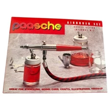 Paasche Double Action Internal Mix Airbrush Set w Hose & Accessories