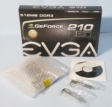 EVGA NVIDIA GEFORCE 210 512MB DDR3 PCIE VIDEO CARD 512-P3-1310-LR