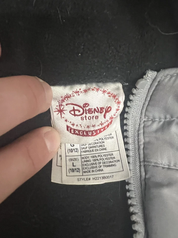 DISNEY Pirates of the Caribbean Puffy Puffer Jacket Sz Youth L 10/12 - Image 4 of 4