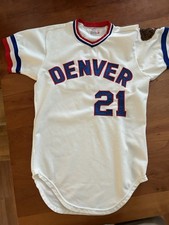 Rare  Old 1972 Game Worn Wilson DENVER BEARS baseball Jersey