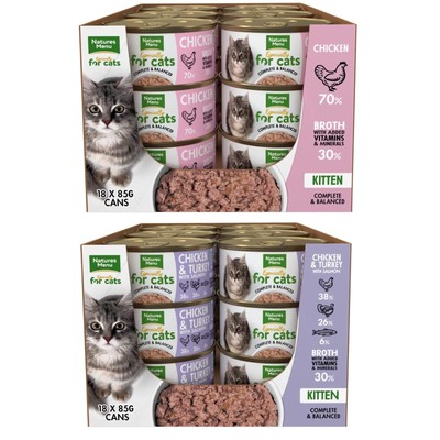 Natures Menu speziell für Katzen Kätzchenfutter fleischmahlzeit Huhn 18er Kiste 