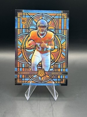 2025 Panini Mosaic RJ Harvey Rookie Stained Glass Prizm SSP Case Hit RC Broncos