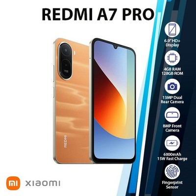 Xiaomi Redmi A7 Pro 4G Android Cell Phone (4GB+128GB/ORANGE/Dual SIM/Unlocked)