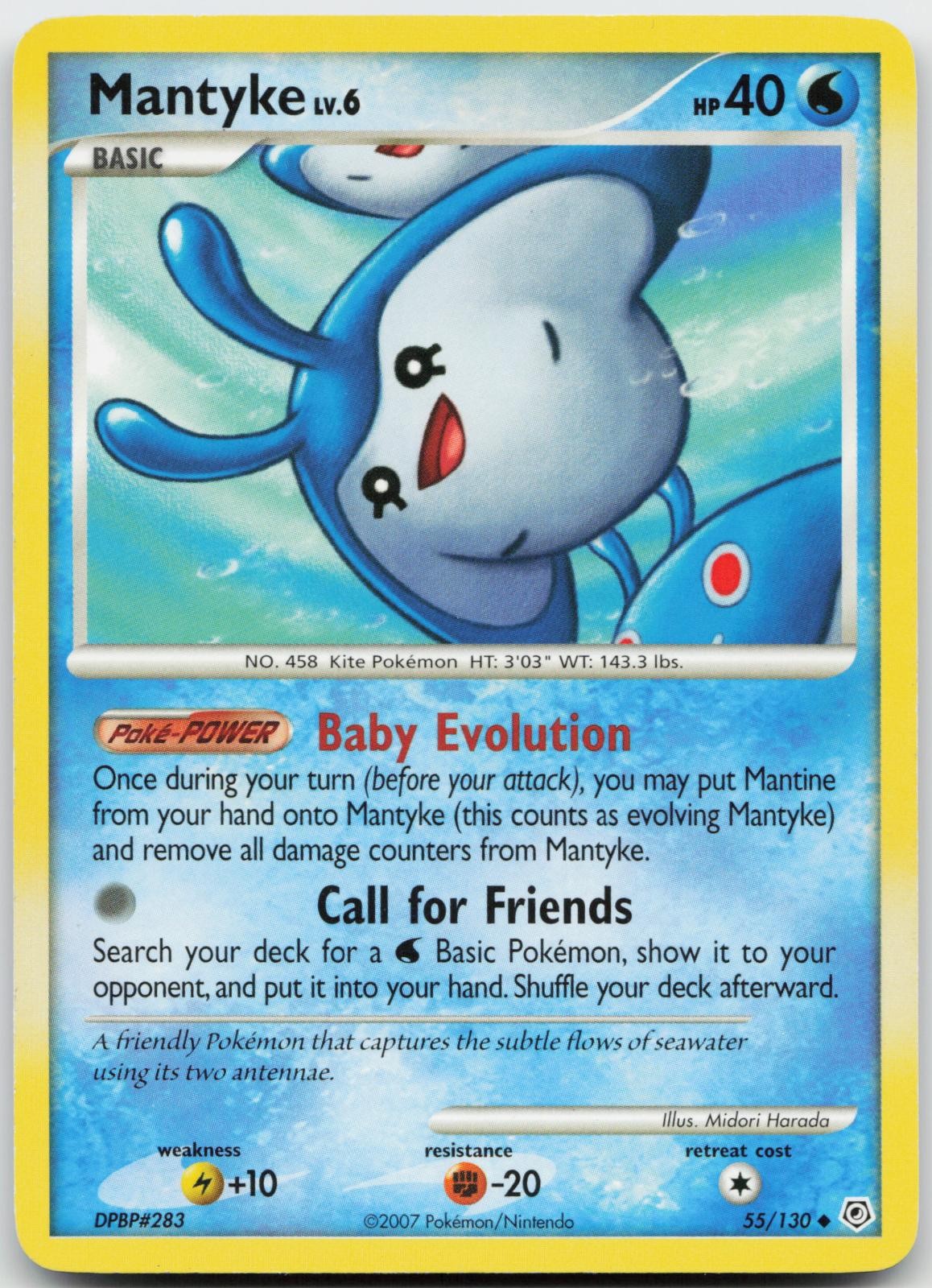 Mantyke 55/130 Pokemon Diamond & Pearl - LP