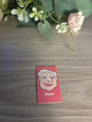 Guess Who? Ersatz-Charakterkarte 1980 - ''Peter'' (rot)