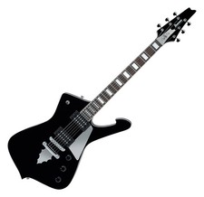 Schwarze PS60 Paul Stanley Signature "Iceman" E-Gitarre von Ibanez inkl. Gigbag