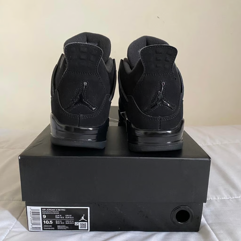 Size 10 - Jordan 4 Retro Mid Black Cat for sale online | eBay display picture 2