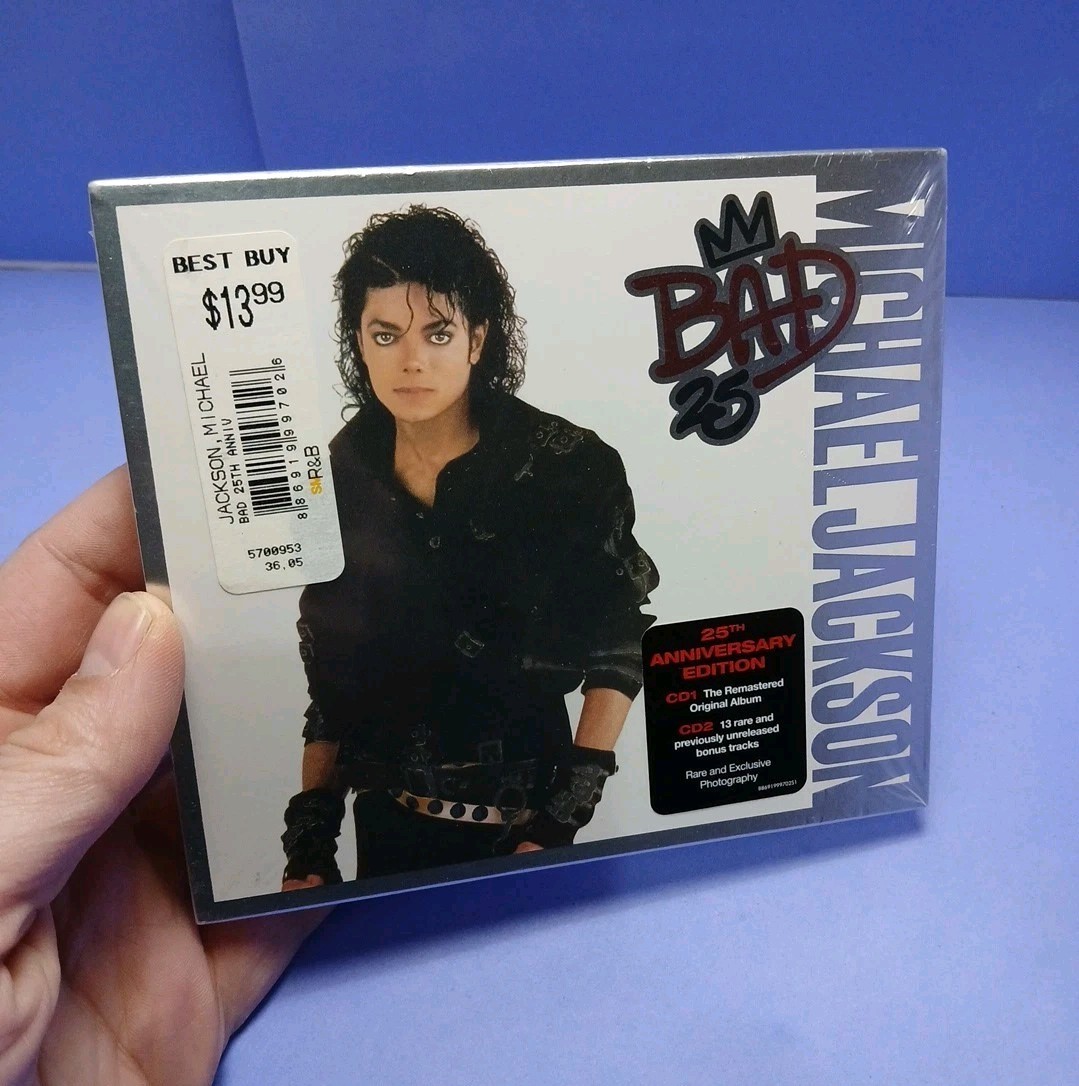 MICHAEL JACKSON Bad25 25th Anniversary Hype Sticker Bad 25 Rare Bonus Tracks