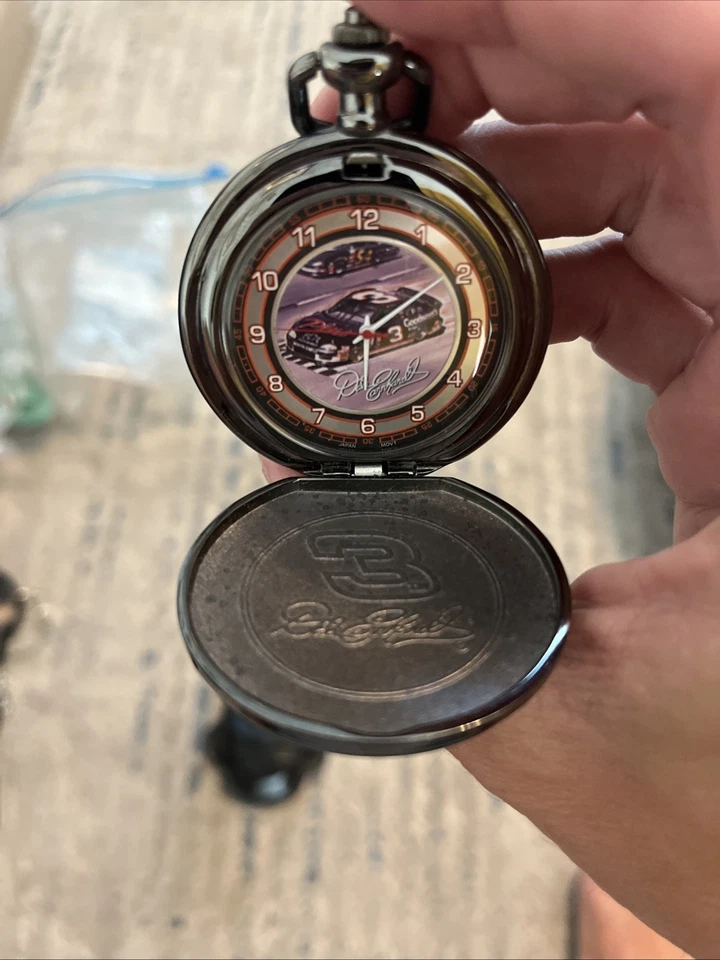 Reloj Bolsillo y Estuche Dale Earnhardt #3 Franklin Como Nuevo Coleccionistas Foto 3 de 4