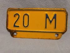 Vintage License Plate Topper 20M Truck Ford Dodge Chevy International 