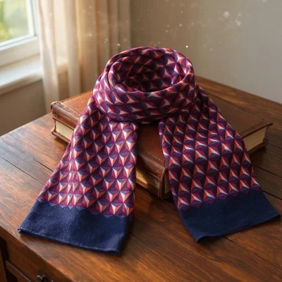 SALE 70% OFF RRP Gift Boxed Kipling 100% Wool Long Scarf Soft Woven Wool