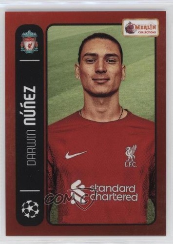 2022-23 Topps Merlin's Heritage 98 UCL Darwin Nunez #002