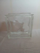 Pittsburgh Corning Decora Glass Block  8X8X4" RETIRED New Wavy Brick NOS USA 