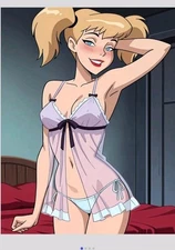 2.5x3.5" Premium Photo Print ACEO Card American Waifu, Harley Quinn, DC Animated