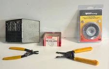 Tool Lot Wire Brushes Drill Bits Vintage USA Craftsman & Others