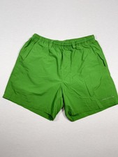 Columbia PFG Shorts Mens Medium Green Swim Trunks Omni-Shade Lined UPF Fishing