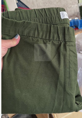 Violeta by Mango Damen Hose  Gr. M Grün  Einfarbig