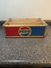 PEPSI-COLA 178 bord métal ~ BOIS SODA POP CAISSE CAISSE VINTAGE EXCELLENT ÉTAT