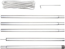 GSSK1 Shade Sail Pole Kit 2.5 M with Guy Rope