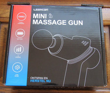Leercon Deep Tissue Mini Massage Gun Portable  With 4 Heads  6 Speeds  Black
