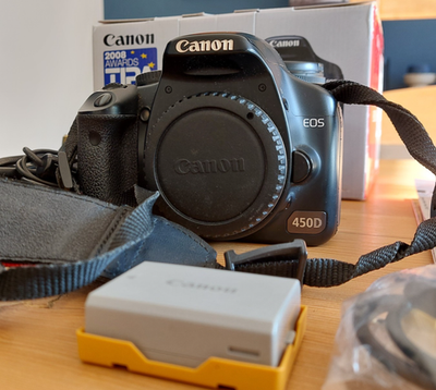 Canon EOS 450D Digital Camera 12.1MP & EF-S 18-55 lens -Boxed